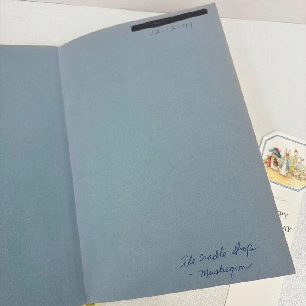 The History Of The‎ Tale Of Peter Rabbit Hardcover Book & Bookmarks Vintage 1976